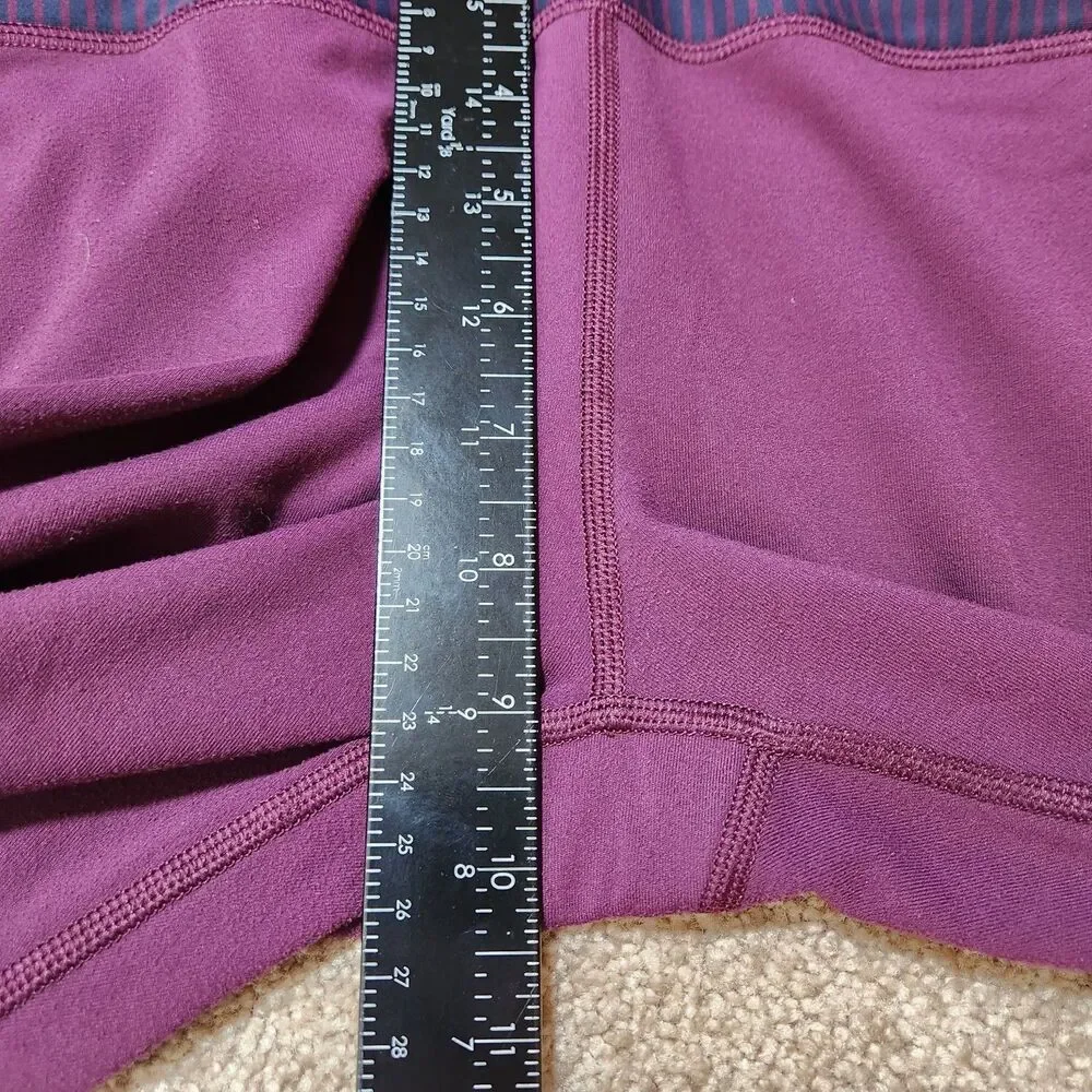 Lululemon Leggings Women 32X29.5 Deep Purple Speed Ruched Legs